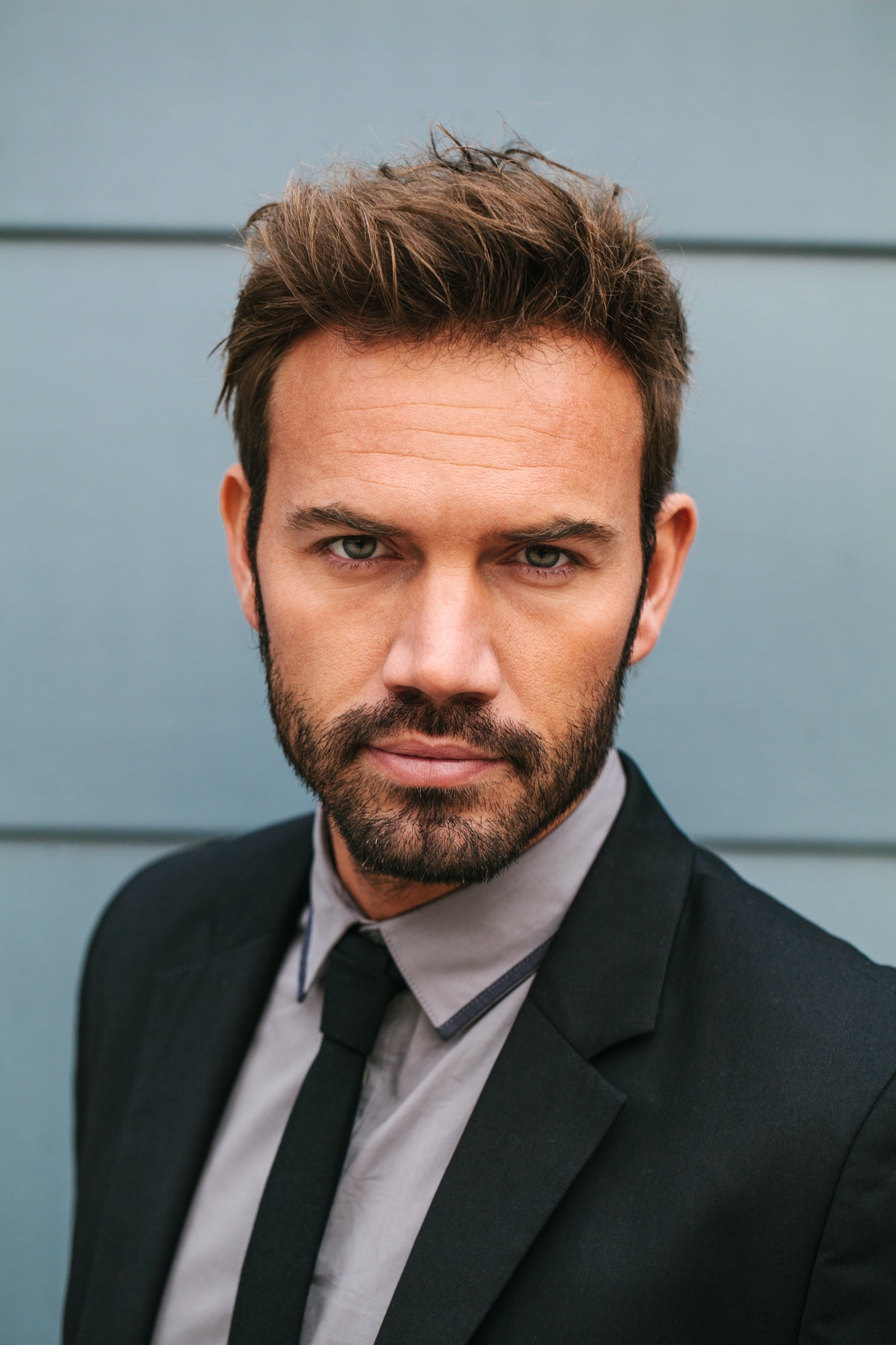 Portrait of a Young Businessman in the Street